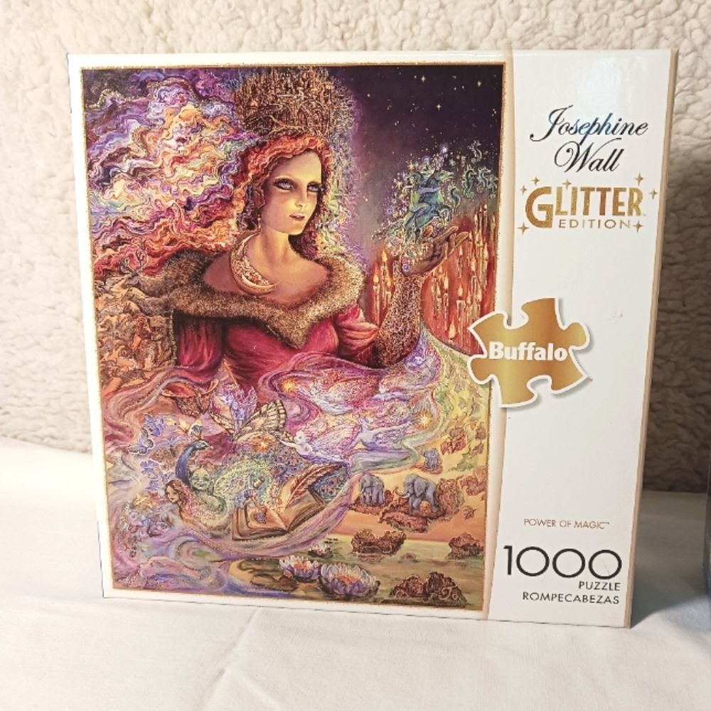 Buffalo 1000 Piece Puzzles X2 (1 Open, 1 Sealed) Josephine Wall, Kim Norlien - Picture 3 of 11